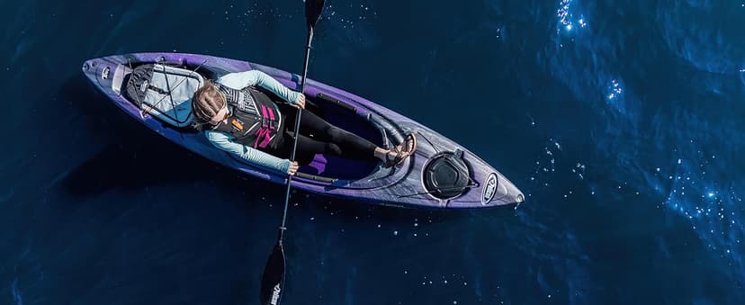 Pelican Argo 100X EXO - Recreational Sit in Kayak - Lightweight Patented Ram-X™ Material - Ergobreeze™ Seating System - 10 ft