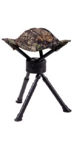 Ameristep Portable Folding Design Hunting Lightweight Heavy-Duty Tripod Stool, Mossy Oak Break-Up Country