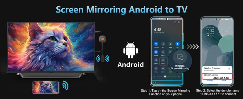 Wireless HDMI Dongle Adapter 4K, SOCLLLife Display Receiver for iOS/Android/Windows Devices to TV, Monitor, or Projector, Screen Mirroring with Airplay/Miracast/DLNA for Movies, Presentations