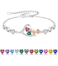 Iefil Christmas Gifts for Women Wife - 925 Sterling Silver Heart Initial Necklace, Anniversary Birthday Gifts for Women, Jewelry Gift for Wife Girlfriend Mom