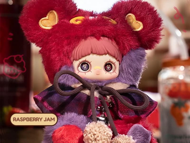 CALEMBOU Plush Blind Box Pendant, Kawaii Maymei Tiny Bear Cookie Series Stuffed Blind Box Keychain, Kawaii Mystery Vinyl Plush Bag Charms Collectible for Birthday Christmas B0FZ94D196