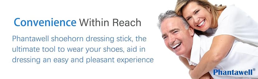 35.5 Inch Long Handled Shoe Horn, Dressing Stick, Sock Remover Aid Helper - Versatile, Adjustable Dressing Aid for Shoes, Socks, Shirts, Pants - Long Shoe Horn, Shoe Horn Long Handle for Seniors