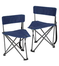 REDCAMP 2 Pack Tripod Hunting Chairs for Blinds, Folding Lightweight Portable Fishing Chair for Adults Hunting Stools with Backrest, Golf Chairs for Spectators, Camo