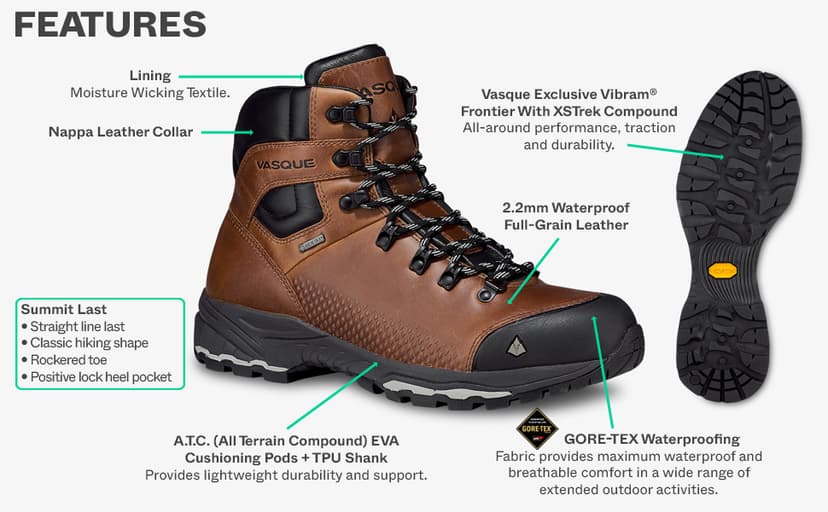 Vasque Women's St. Elias Waterproof Hiking Boot