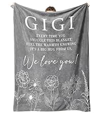 Mom Birthday Gifts, Gifts for Mom Blanket, to My Mother Birthday Gift from Daughter Son, Present for Moms for Christmas 60" x 50", Blue