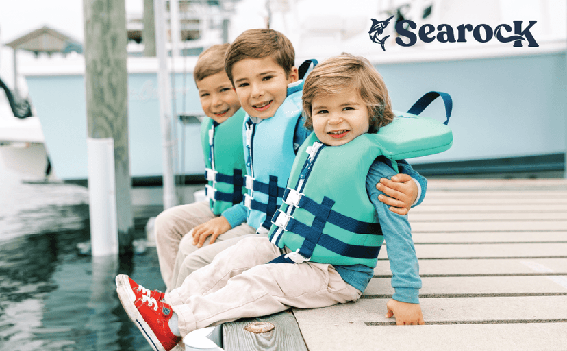 SearocK Children’s Life Jacket – US Coast Guard Approved Infant & Youth Life Vest for Boating, Fishing & Water Sports – Kids & Toddler PFD with Secure Buckles