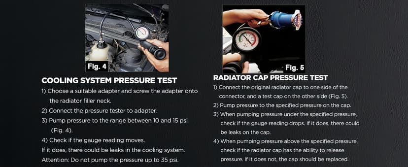 28pcs Universal Radiator Pressure Tester Kit, Tester Pneumatic Vacuum Cooling System Purge Refill Leak/Refiller Set, Universal Automotive Domestic/Import Vehicles, Motorcycle