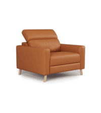 Valencia Artisan Full Leather Loveseat Sofa 66” - Pure Full Italian Nappa Leather Couch, Solid Wood Accent, Ultimate Comfort, Cognac Tan