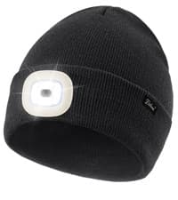 Etsfmoa Unisex Beanie with The Light Gifts for Men Dad Father USB Rechargeable Caps