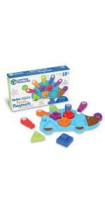 Learning Resources Spike The Fine Motor Hedgehog - Toddler Montessori Toys, Stacking Shape, Gifts For Boys And Girls, Sorting And Matching Skill Activities, Educational Games, Kindergarten