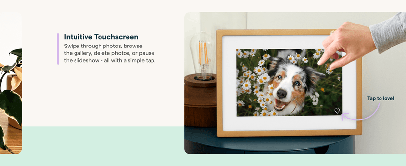 Skylight Frame – WiFi Digital Picture Frame Customer Support, Touch Screen Digital Photo Frame with Easy Setup, Photo Gifts for Parents and Grandparents - 10 Inch Black