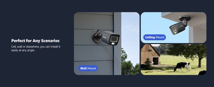 ANNKE 3K Lite Wired Security Camera System Outdoor with AI Human/Vehicle Detection, 8CH H.265+ DVR and 8 x 1920TVL 2MP IP67 Home CCTV Cameras with Smart Dual Light, Color Night Vision, 1TB Hard Drive