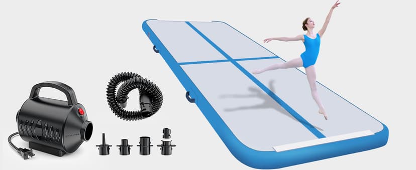 Electric Air Pump for Inflatable Pool Toys - High Power Quick-Fill Air Mattress Inflator Deflator Pump for Pool Float Raft Gymnastics Track Mat, Portable Air Pump 4 Nozzles AC 110-120V (400W)