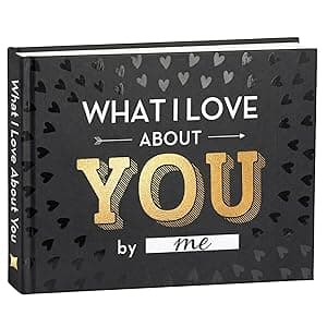 What I Love about You Book - Valentines Day Gifts for Him, Her - Fill-in-the-Blank Book for Men, Boyfriend, Husband, Women, Girlfriend, Wife, Him, Her - Couples Gifts for Anniversary, Christmas & More
