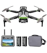 GPS Drones with Camera for Adults 4K, 5.7" FPV Touchscreen, 100-Min Flight Time, GPS Follow, Auto Return, Beginner Mode, Long Range Transmission, RC Quadcopter, Foldable RC Drone with 2 Batteries