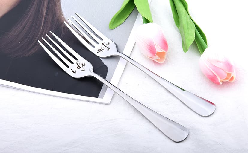 Bride and Groom Fork Gifts for Bridal Shower Gifts for Daughter Bride to Be Unique Marriage Gifts for Couples Wedding Engagament Gifts for Best Friend Sister Couples Newly Engaged