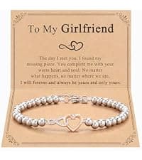 Shonyin Dainty Heart-felt Infinity Heart Necklace for Mother Daughter Girlfriend Soulmate Grandma Granddaughter Bonus Mom Bonus Daughter Mother-in-law Friend