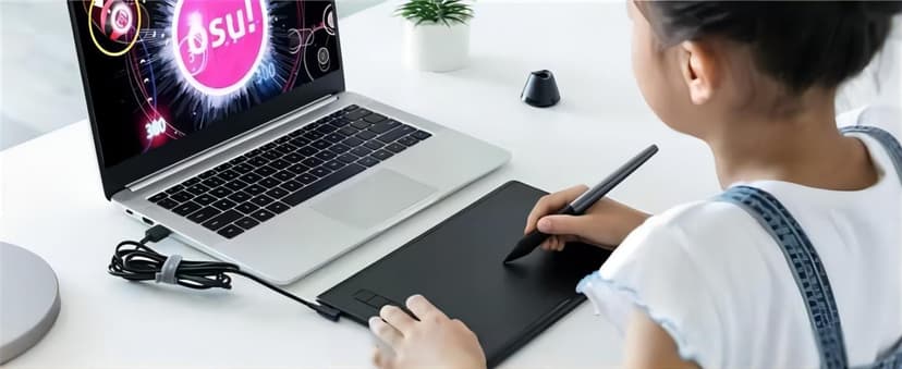 HUION Inspiroy H640P Drawing Tablet, 6x4 inch Digital Art with Battery-Free Stylus, 8192 Pen Pressure, 6 Hot Keys, Graphics Tablet for Drawing, Writing, Design, Teaching, Work with Mac, PC & Mobile