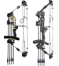 Archery Compound Bow Set 20-70 LBS, Draw Length 19"-31", up to IBO 320 fps, Hunting Compound Bow with All Accessories for Archery Hunting Target Shooting Practice RTH