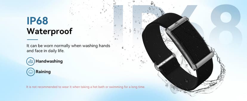 Smart Bracelet for Men Women,Health Activity Fitness Trackers with Continuous Heart Rate Monitor, 24/7 Sleep Tracking, 120+ Sport Modes, 30-Day Battery Life,Includes 2 Replacement Bands(Black)