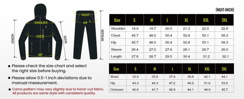 TIDEWE Hunting Clothes for Men with Face Mask, Silent Waterproof Hunting Jacket and Adjustable Bibs, Safety Strap Compatible