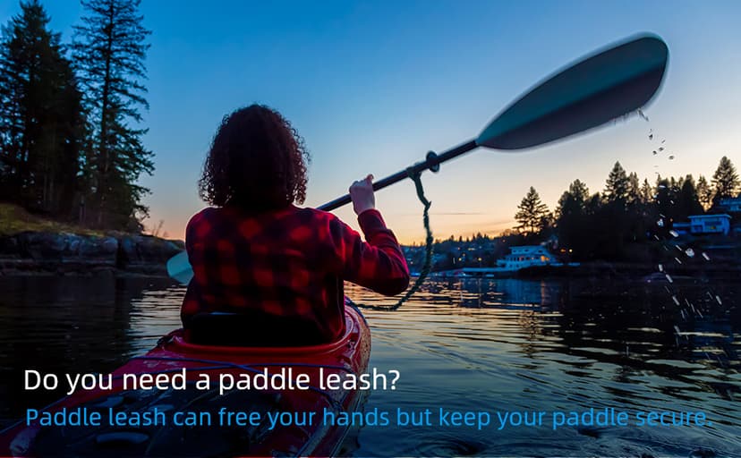 OCEANBROAD Kayak Paddle Leash Stretchable Strap Lanyard Rope for SUP Kayaking Boating Canoeing Fishing Pole Rod 4-7 Feet