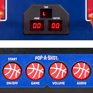 Pop-A-Shot - Dual Shot Sport | Arcade Basketball Game for Home | Paddle Scoring Hoop, 10 Game Modes, 4 Balls | Foldable for Easy Storage | Fun for All Players