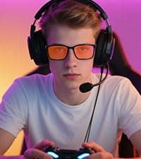 ANDWOOD Blue Light Blocking Glasses Women Men Computer Small Face Clear Bluelight Blocker Eyeglasses Frame