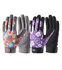 COOLJOB Thorn Proof Rose Pruning Garden Gloves for Men, Long Sleeve Padded Yard Work for Bush, Blackberry, Cactus, Heavy Duty/Puncture Resistant/Machine Washable, Large, Navy