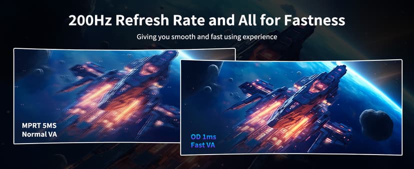 SANSUI 34-Inch Curved Gaming Monitor UWQHD 3440 x 1440P Up to 200Hz 165Hz Curved 1500R - PIP/PBP, OD 1ms, HDR, 300nits, sRGB 130%, DCI-P3 97%,AI Crosshair,HDMI2.1x2,DP1.4(Cable Included)