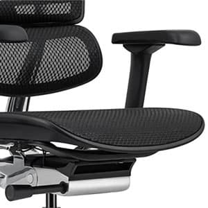 Ergohuman Eurotech ME7ERG GEN2 High Back Mesh Office Chair with Tilt Tension Control, Tilt Lock, Back Angle, Back Height, Synchro Tilt, Seat Height, Seat Depth, and Arm Height Adjustments, Black