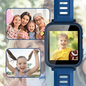 Cosjoype Kids Game Smart Watch for Kids with 24 Puzzle Games HD Touch Screen Camera Music Player Pedometer Alarm Clock Calculator Flashlight 12/24hr Kid Watch Gift for 4-12 Year Old Boys Toys for Kid
