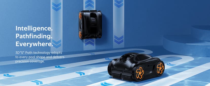 (2025 Upgrade) iGarden Pool Cleaner K36, Cordless Pool Vacuum Robot for Inground & Above Ground Pools, Smart Navigation, 220 Min Runtime, Touchscreen, Self-Parking, Cleans Floor, Wall & Waterline