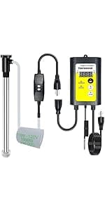 2000W Bathtub Heater | Pool Heater for Above Ground Pools, Portable Extra Baptistry Heaters for Baptismal Water Warmer, Inflatable Hot Tubs Warmer -120V Immersion Water Heaters for Bathtub