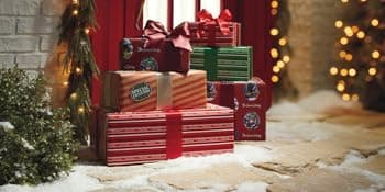 The Swiss Colony 27 Favorites Food Gift Set, Summer Sausage Meats and Cheeses, Assorted Chocolates, Candies, Petits Fours, Cheese & Charcuterie Board Gifts Basket, Holiday, Christmas - Holiday Red Box