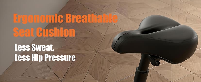 Hillhub Exercise Bike, Stationary Bikes for Home with Grip Pulse Sensor and Stepless Resistance Adjustment, Compact Indoor Cycling Bike with Tablet Mount, Compatible with APP Sync