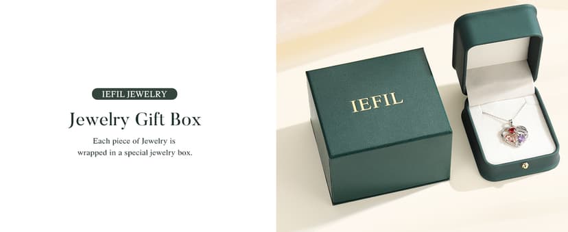 Iefil Christmas Gifts for Mom - 925 Sterling Silver Double Birthstone Necklace, First Mothers Day Gifts for New Mom Jewelry