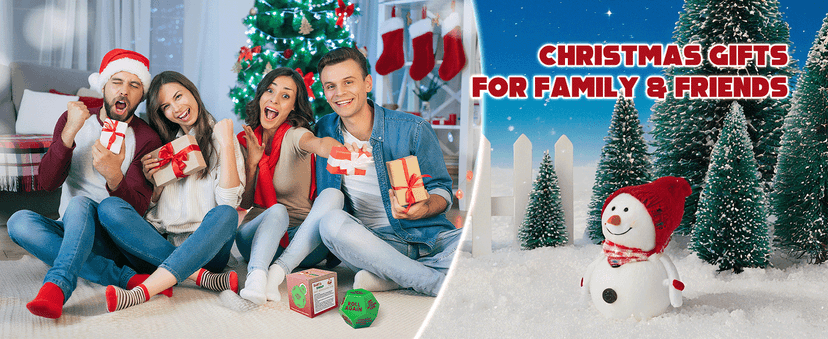 Christmas Ideas Dice Game for Family Party, Suitable for Xmas, Birthdays, Parties, Family and Friends Gatherings Santa Swap Gift Exchange Dice,3 ins Christmas Stocking Stuffers Games B0DN16HXDS