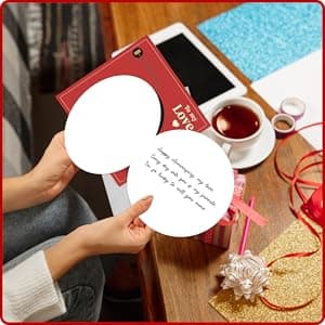 Retro Anniversary Card for Him or Her, Romantic Gift for Husband Wife, Boyfriend or Girlfriend, Love Notes for Couple, Vinyl Record Birthday Card, Valentines Day Gifts For Men and Women