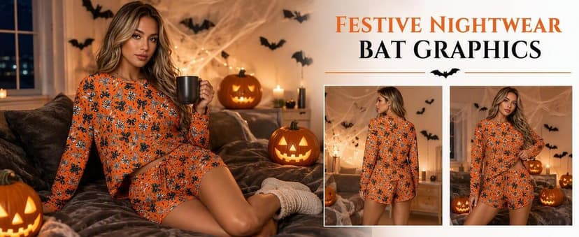 Drop Shoulder Pijamas de Mujer,Sexy Curved Hem Sleepwear,Round Neck Comfrt Sleepwear,Christmas Gift for Her,Sleepover Party Ekouaer Womens Waffle Knit Pajama Sets Long Sleeve Top and Short Lounge Set B09N3V12Q7