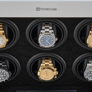 TIMECUBE 9 Watch Winder with 4 Storage Slots and Interior Light