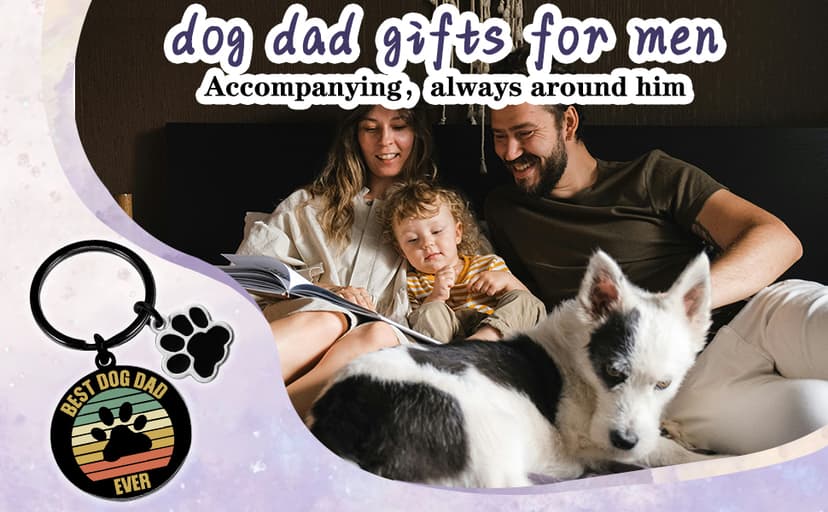 Golden Retriever Gifts German Shepherd Dog Dad Mom Gifts For Women Dog owners Keychain