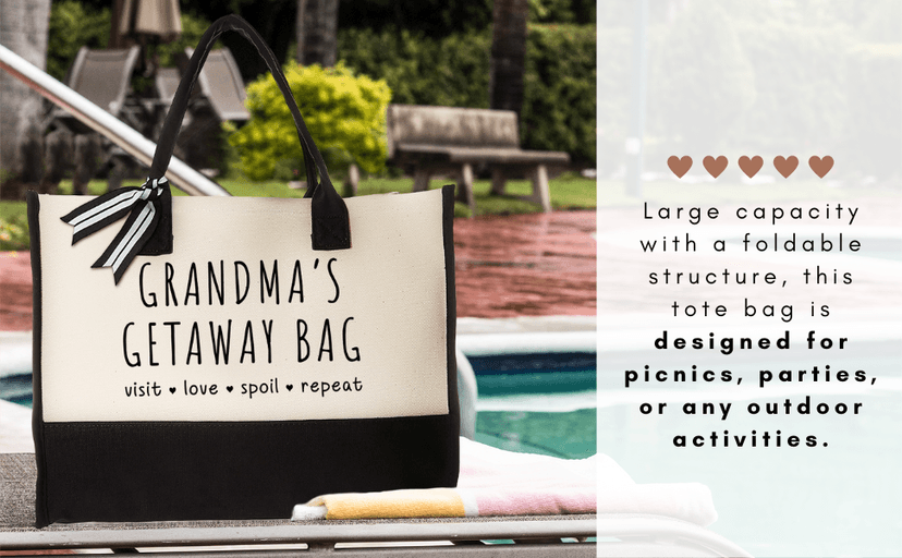 Grandma Gifts - Gifts for Grandma from Grandchildren - Canvas Tote Bag