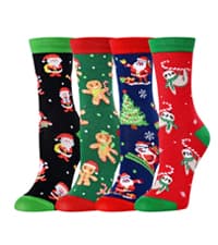 HAPPYPOP Christmas Socks for Kids Adult - Xmas Socks Stocking Stuffers for Boys Girls