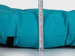 nalone 2 Pack Adirondack Cushion Rocking Chair Cushions High Back Adirondack Chair Cushion with Ties Patio Cushions for Outdoor Furniture (2 Pack, Blue)