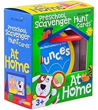 MOLLYBEE KIDS Toddler Scavenger Hunt Cards at Home, Toddler Activity, Ages 2, 3, Indoor Scavenger Hunt Game