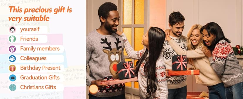 Bible Verse Jar, Read Me When Bible Verses Jar for Emotions and Feelings, Christian Gifts for Women, Men, Birthday Gifts for Mom,Graduation Gift for Her, Prayer Cards Comes With A 48-inch Ribbon Bow