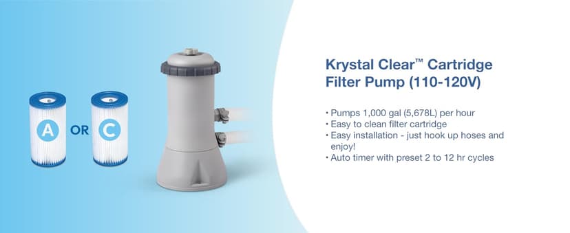 Intex 28167EH Easy Set Inflatable Swimming Pool Set: 15ft x 48in – Includes 1000 GPH Cartridge Filter Pump – Removable Ladder – Pool Cover – Ground