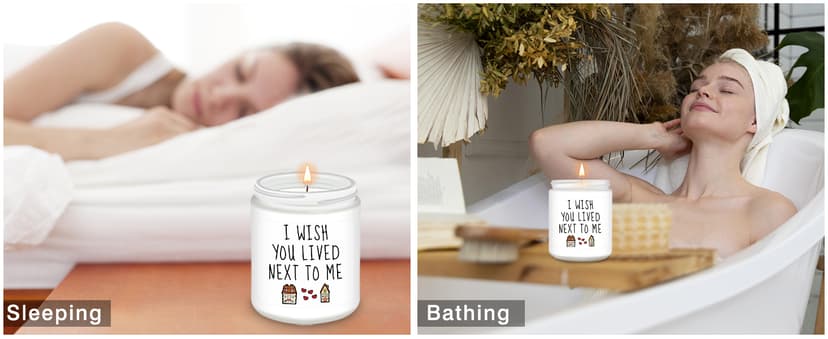 Homsolver Gifts for Women, Birthday Gifts for Women, Unique Friendship Gift for Best Friend Birthday, Her, BFF, Sisters, Besties, Mom - Funny Lavender Scented Candles