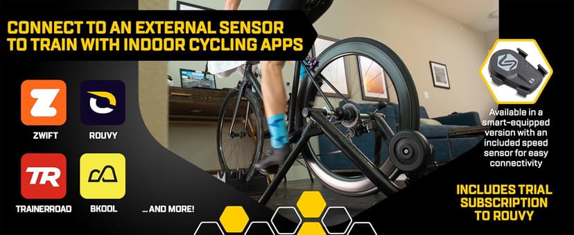 Saris Mag and Mag Plus Indoor Bike Trainer, Magnetic Resistance, Compatible with Zwift App